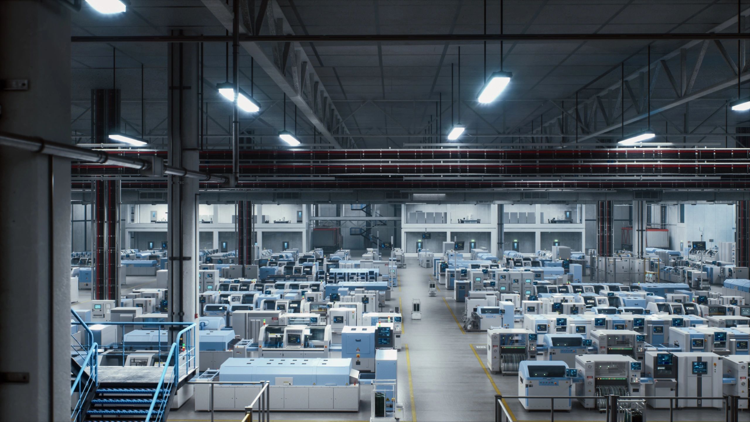Industrial robotics system representing automation services