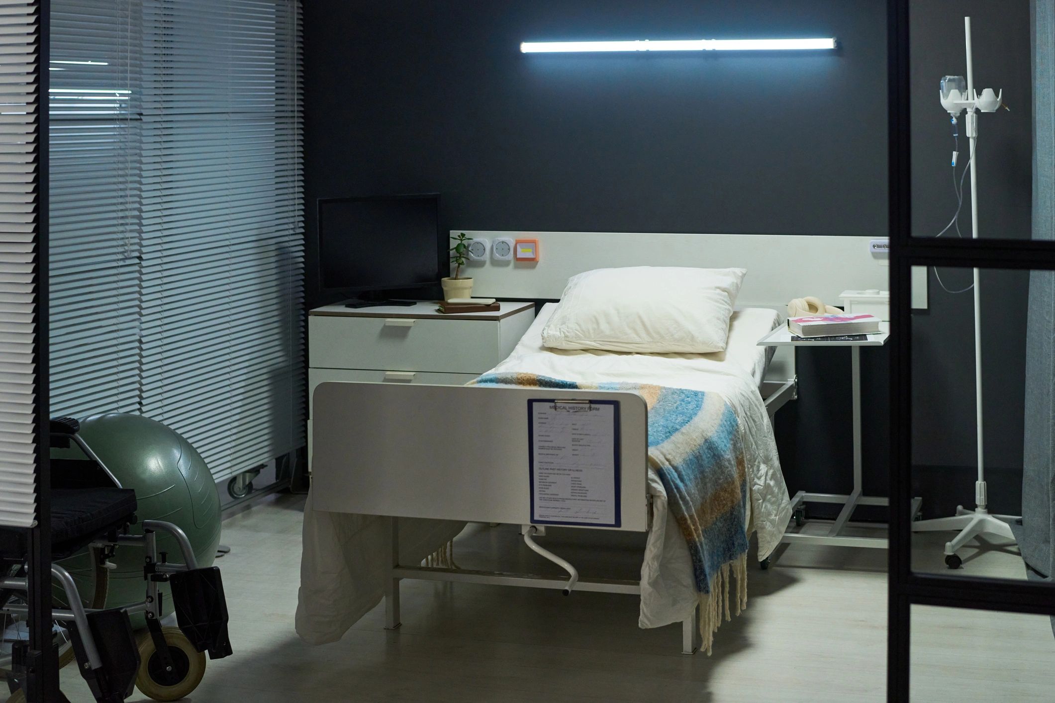 Modern hospital room representing healthcare facility projects